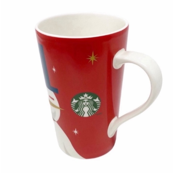 STARBUCKS snowman coffee mug NEW Grande 16oz - Picture 2 of 9